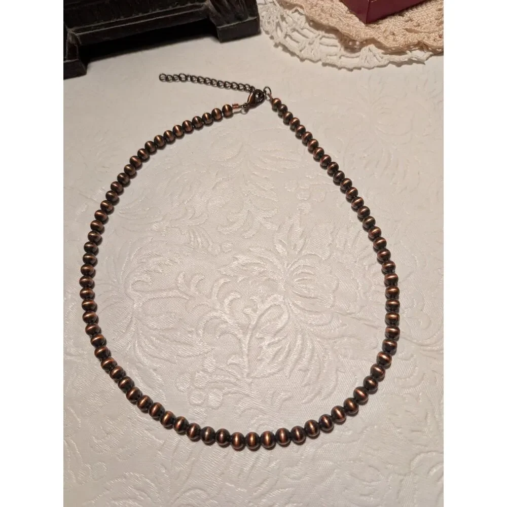 Copper Bead Necklace